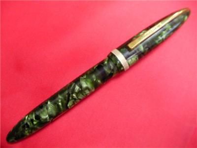 Vintage Mentmore Paramount Green Pearl Fountain Pen  