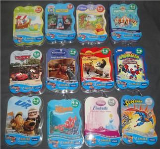 HUGE VSmile Smartridge Game Lot NIP Dora Thomas Pooh +  