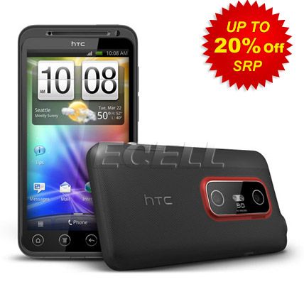   SIM FREE UNLOCKED HTC EVO 3D BLACK MOBILE PHONE 4710937355550  