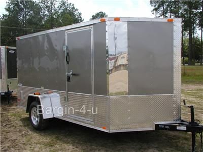 new 2012 6x12 motorcycle enclosed cargo trailer v nose ramp search