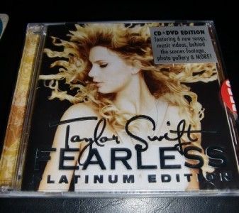 TAYLOR SWIFT FEARLESS CD + DVD PLATINUM ED PHILIPPINES  