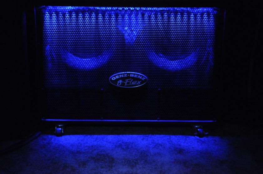 shown on a full size 2x12 Genz Benz guitar speaker cabinet.