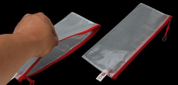 Clear Mesh Document File Folder Bag with Zipper Closure  