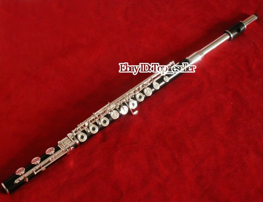 2011 Grenadilla Wooden Flute B foot 925 Sterling Silver  