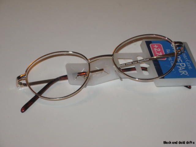 75 Foster Grant Spare Pair Metal Frame Reading Glasses Eyeglasses 