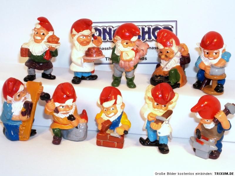 KINDER SURPRISE GUILD DWARFS GNOMES SET 1992 GERMANY  