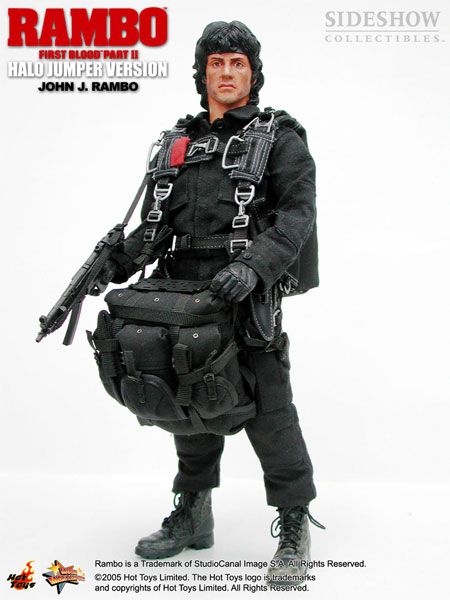 HOT TOYS RAMBO HALO JUMPER 16 FIGURE NEW  