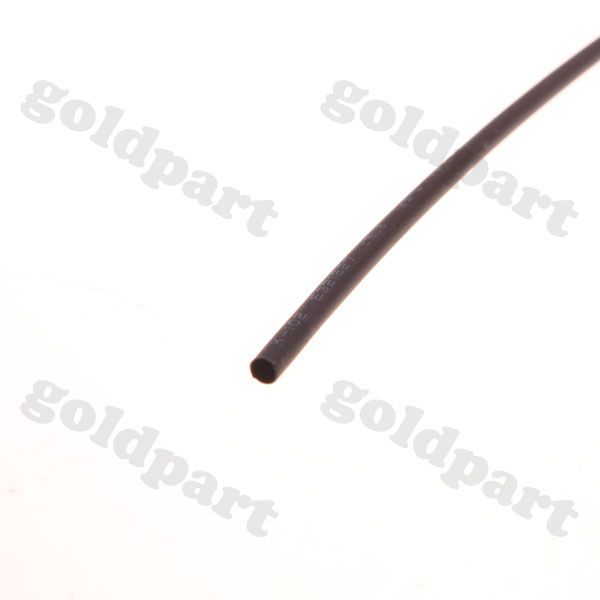 2mm Black Heat Shrinkable Tube Shrink Tubing 1m  