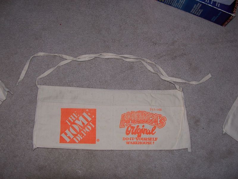 10 cloth shop waist apron white  18X8  