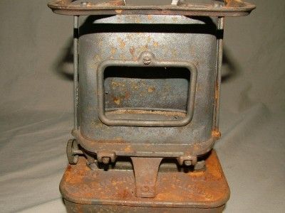   AC WILLIAMS SAD IRON W/TAYLOR OIL HEATER HEATING BASE RARE FIND  