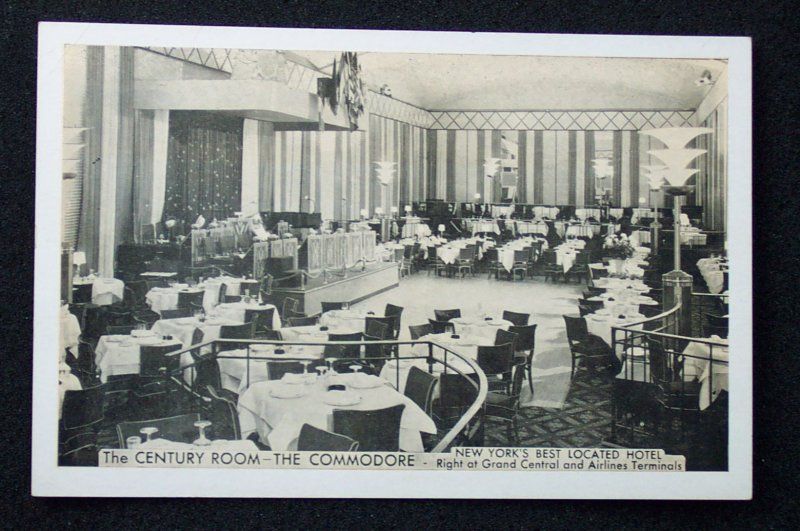 1930s? Century Room Commodore Hotel New York City NY PC  