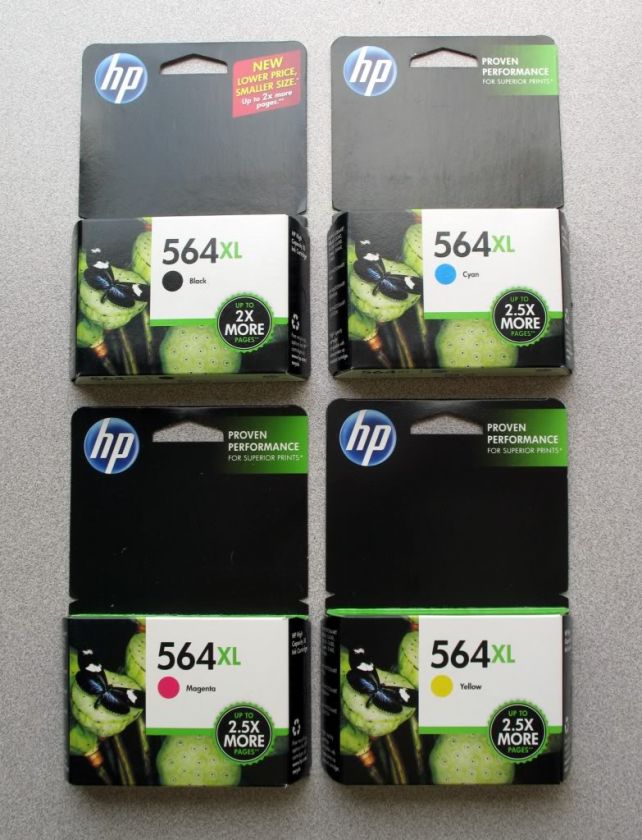 PACK HP GENUINE 564XL Ink (RETAIL BOX) Black Color 564 XL Photosmart 