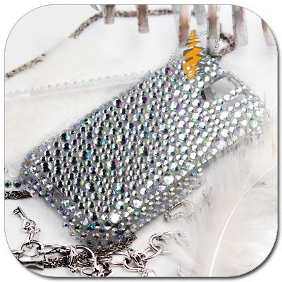 BLING RHINESTONE HARD SKIN CASE HTC MY TOUCH 3G SLIDE  