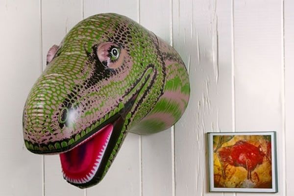 INFLATABLE DINOSAUR HEAD Mounted Stuffed Animal Novelty  