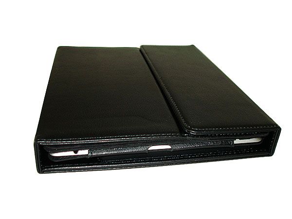 iPad 2 Folio Workstation Case PU Leather Wireless Bluetooth Keyboard 