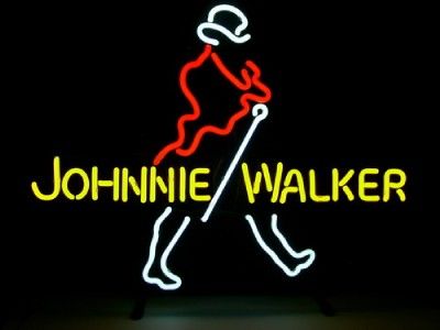 JOHNNIE WALKER Beer Logo Bar Pub Neon Light Sign V29  