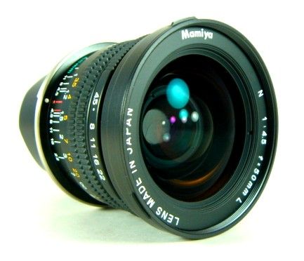 Mamiya 7 7II 50mm f4.5 Lens   with front and rear lens caps