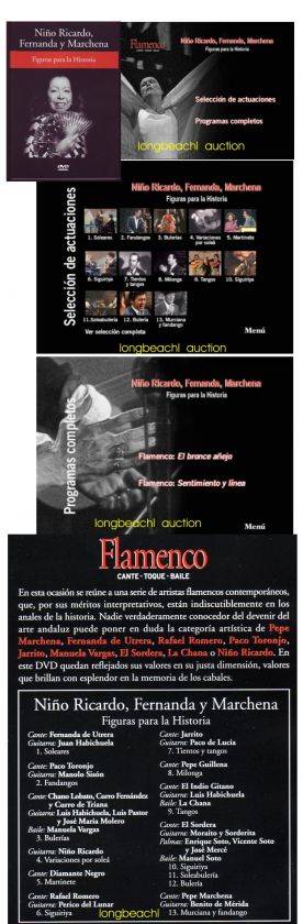 FLAMENCO SHOW ENCYCLOPEDIA 21 DVD PACO DE LUCIA CAMARON SARA BARAS 