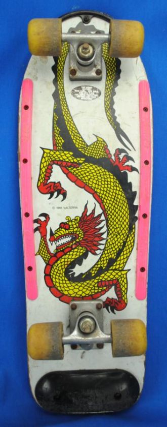 Vintage Old School Wide 1984 Valterra Dragon Skateboard  