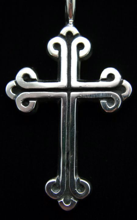 King Baby Studios LARGE Traditional CROSS Pendant 925  