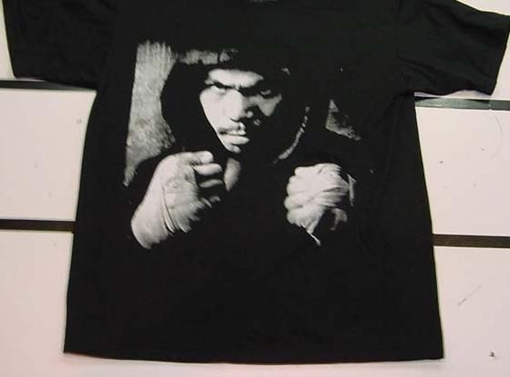 Manny Pacquiao BOXING T SHIRT Sz Boys L black  