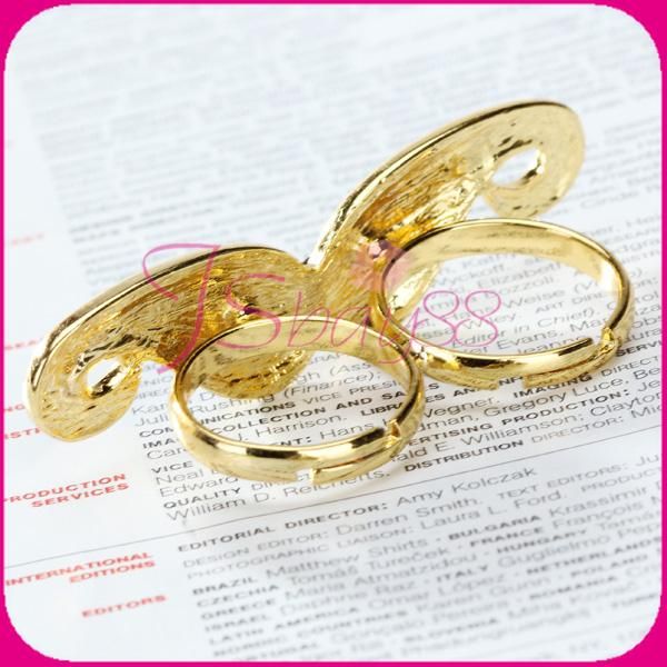 Handlebar Moustache Two Double 2 Finger Ring Adjustable  