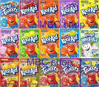 Kool Aid Variety NO Caffeine Unsweetened Soft Drink Mix  