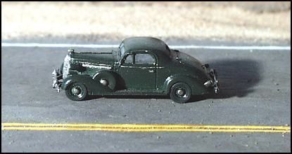 1936 Buick 2dr Coupe Kit N Scale ~ GHQ ~ Model Train  