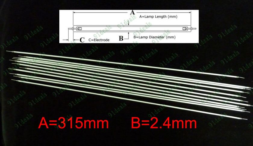 NEW 15 LCD Monitors Backlight CCFL Lamp Bulb 315mm*2.4  