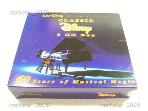 WALT DISNEY CLASSIC DISNEY SOUNDTRACKS 3 CD BOX SET NEW  