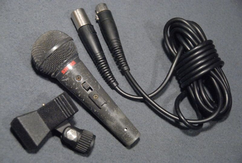 Shure PE15L Dynamic Microphone w/ Switch and Cable  