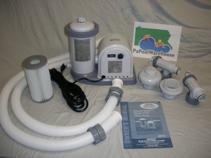 New Intex Easy Set 1500 GPH Pool Filter Pump w Timer  