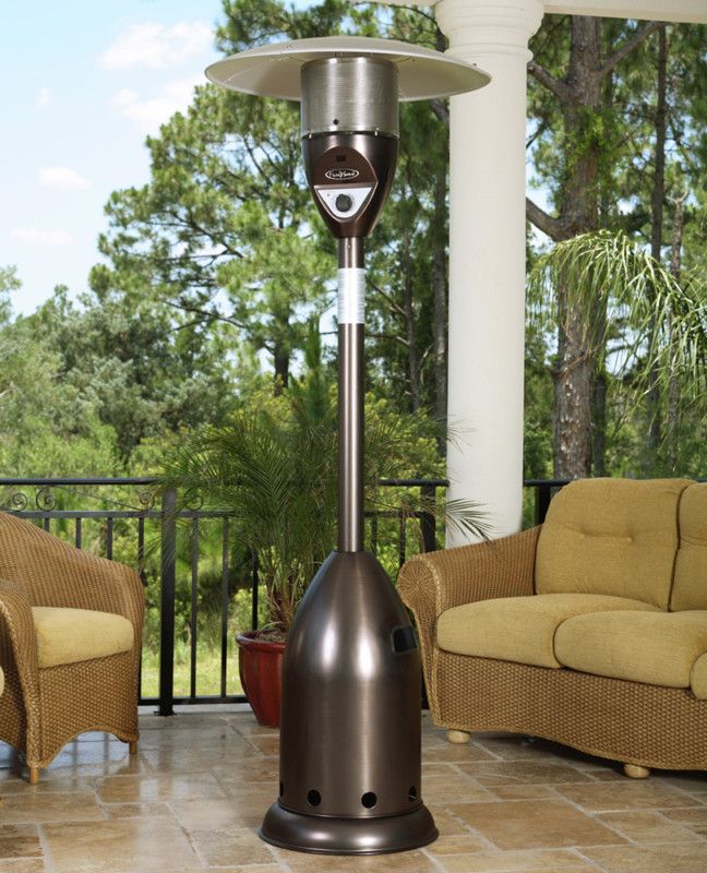 Deluxe LPG Propane Bronze Outdoor Patio Deck Heater  