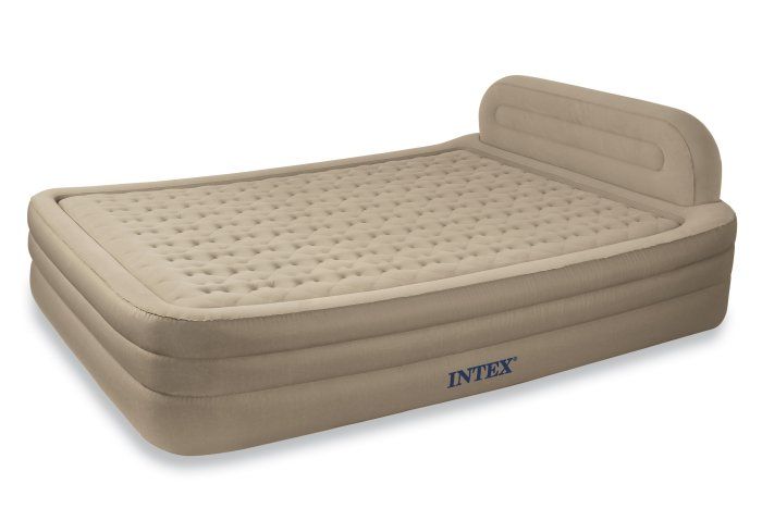 INTEX Queen Deluxe Raised Frame Comfort Airbed Mattress  