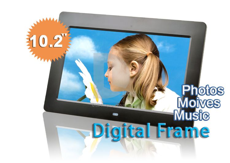   TFT LC Multi functional Digital Photo Frame Movie  + Remote  