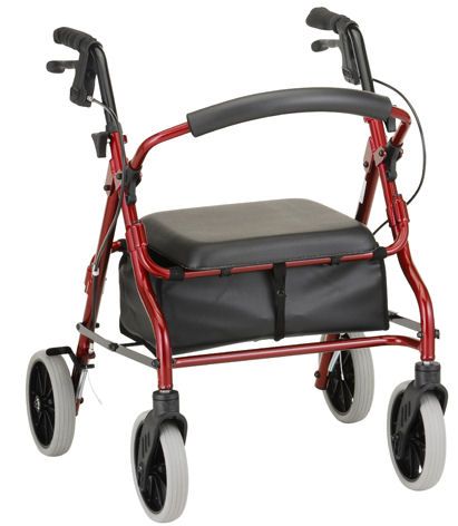 Nova Zoom 18 Foldable Rolling Walker Rollator  3 COLOR CHOICE NEW 