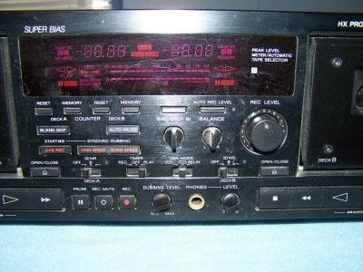 Sony Dual Cassette Deck Modular Component Model TC WR97ES Hi Speed 