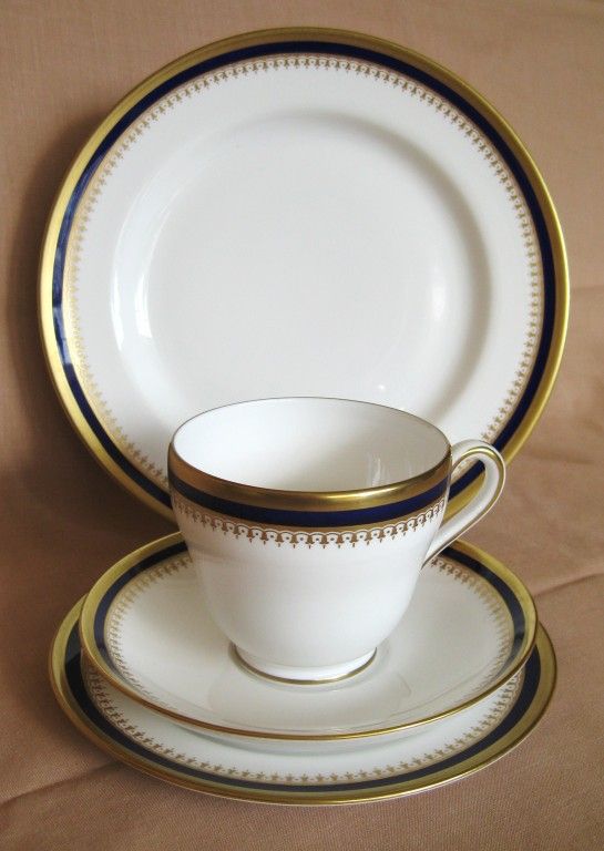 Spode KNIGHTSBRIDGE COBALT Y5783 Cup & Saucer Salad +BB  