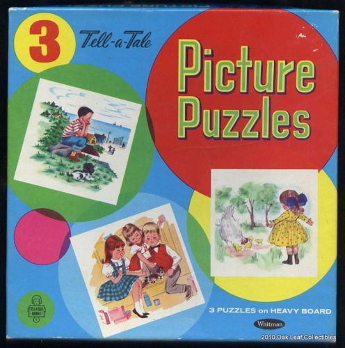 Picture Puzzle Vintage Tell a Tale 3 Board Whitman MINT  