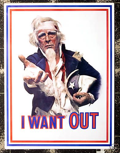 Original Vintage Poster Anti Vietnam Anti War Uncle Sam  