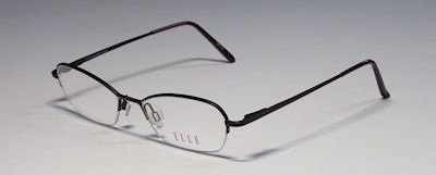 NEW ELLE 18706 51 17 135 VISION CARE BLACK/RED EYEGLASSES/GLASSES 