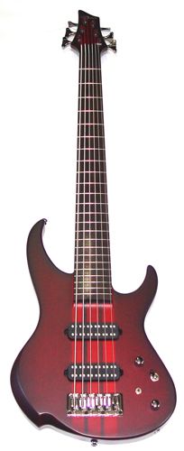 Brice Defiant 6 Blood Burst 6 String Bass Guitar  