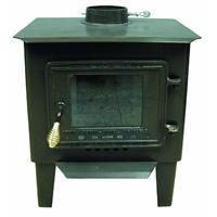 Wood Stove With Glass Door Heavy Duty Steel Stove  