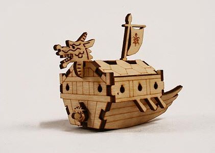 Baby Turtle Ship YM821 / Wooden Model Kit  